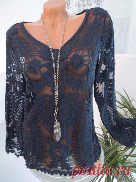 SEXY Netz TUNIKA Transparent Bluse