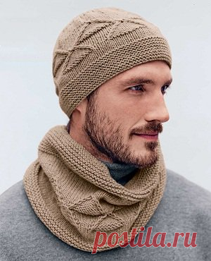 Шапка и шарф для мужчин | DAMские PALьчики. ru