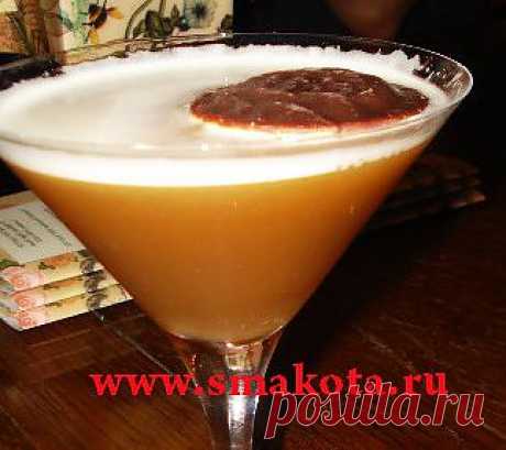 Кофейный коктейль, коктейль  с бренди «Снежная королева» | SMAKOTA.RU