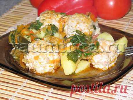 Рецепт мясных тефтелей с картошкой