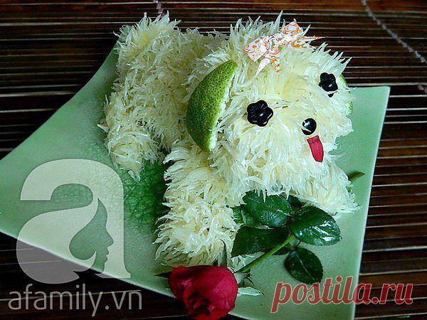 Песик из грейпфрута