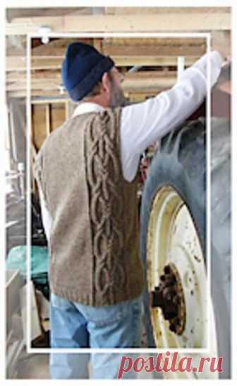 Glen moir vest Knitting pattern by ImpeccableKnits | Knitting Patterns | LoveKnitting A classic V-neck cabled vest ~ knit in 100% pure wool to keep the chilly autumn winds at bay and warm you all winter long; cable panels on both front and back grow from a cabled rib; armhole trim is knit-on I-cord; V-neck trim is ribbed.Method Knit in round to underarms then knit flat; V-neck shaping begins after underarm shaping is complete; shoulders shaped with short rows and joined wi...