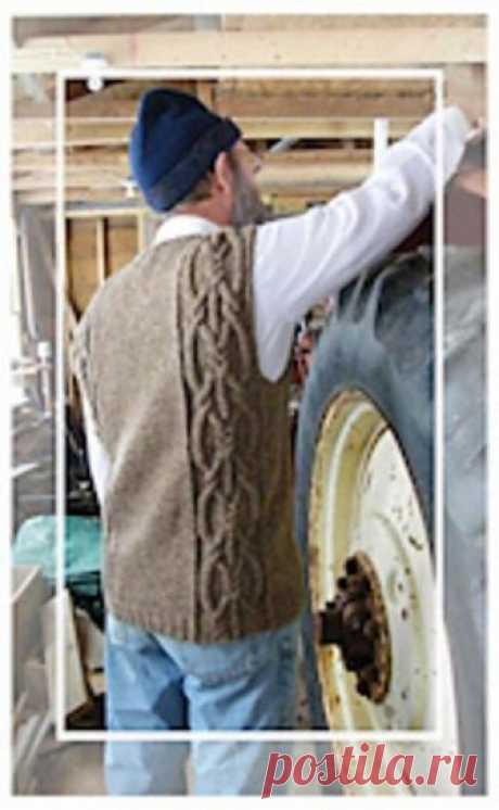 Glen moir vest Knitting pattern by ImpeccableKnits | Knitting Patterns | LoveKnitting A classic V-neck cabled vest ~ knit in 100% pure wool to keep the chilly autumn winds at bay and warm you all winter long; cable panels on both front and back grow from a cabled rib; armhole trim is knit-on I-cord; V-neck trim is ribbed.Method Knit in round to underarms then knit flat; V-neck shaping begins after underarm shaping is complete; shoulders shaped with short rows and joined wi...