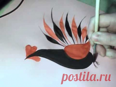 Мастера рукоделия - рукоделие для дома. Бесплатные мастер-классы, фото и видео уроки - Видео мастер-класс: Основные элементы росписи - Петушок