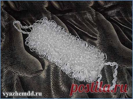 Мочалка с вытянутыми петлями. МК с интернета: Дневник пользователя олелечек - Страна Мам