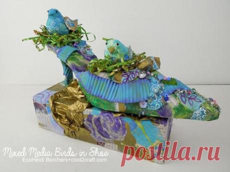 Декор из старой обуви