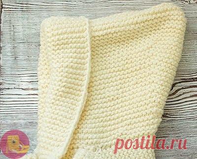 Капюшон спицами для начинающих — Сделай сам, идеи для творчества - DIY Ideas