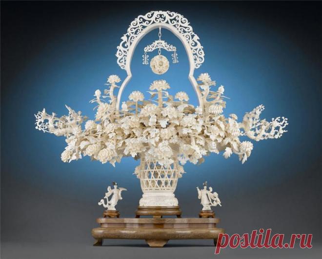 Резьба по кости. Ivory. Aнтиквариат (2) | Хвастунишка