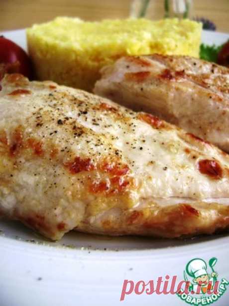 Нежная куриная грудка, томленная в масле - кулинарный рецепт