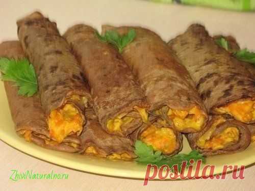 Блинчики печеночные с начинкой