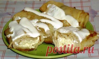 Блины с творогом | ГОТОВИМ ВКУСНО И ПО-ДОМАШНЕМУ