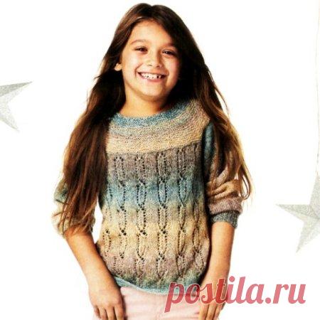Кофточка для девочки спицами