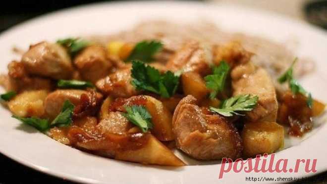 Сочная куриная грудка с яблоками - простое и вкусное блюдо на каждый день!