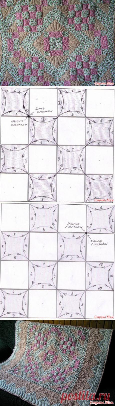 Стежка блока шахматка 4х4 - Лоскутное Шитьё - Страна Мам