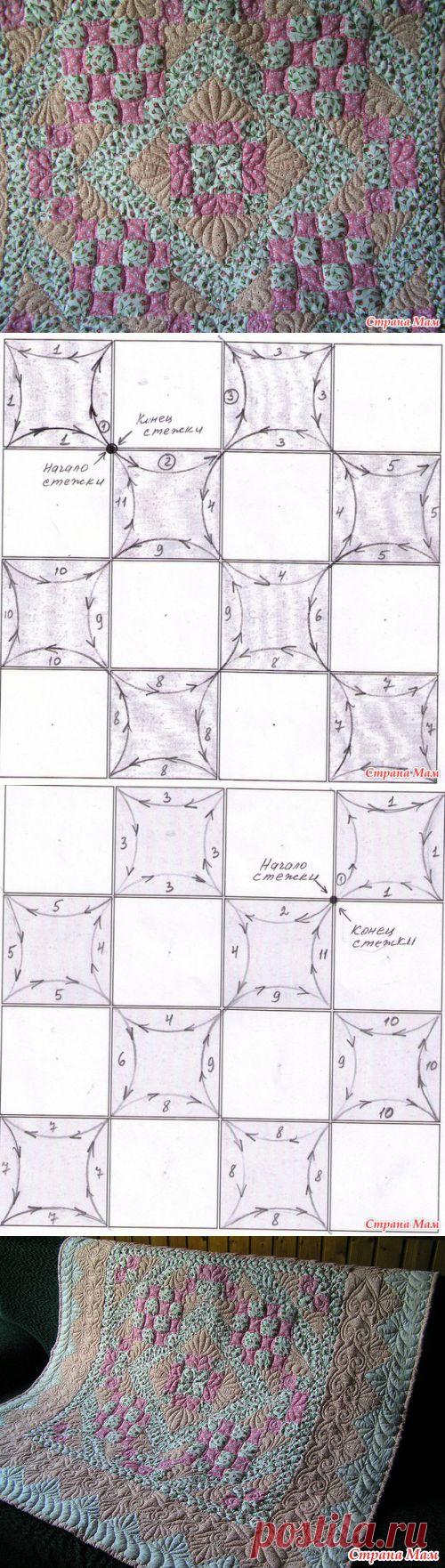 Стежка блока шахматка 4х4 - Лоскутное Шитьё - Страна Мам