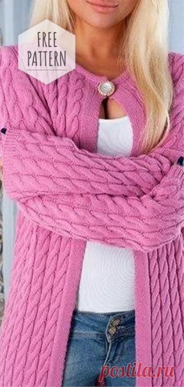 Long Cardigan for Spring Free Pattern