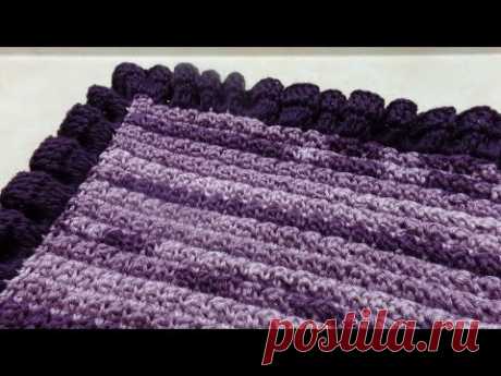 How to #Crochet Ruffle Edge Baby Blanket #TUTORIAL #318