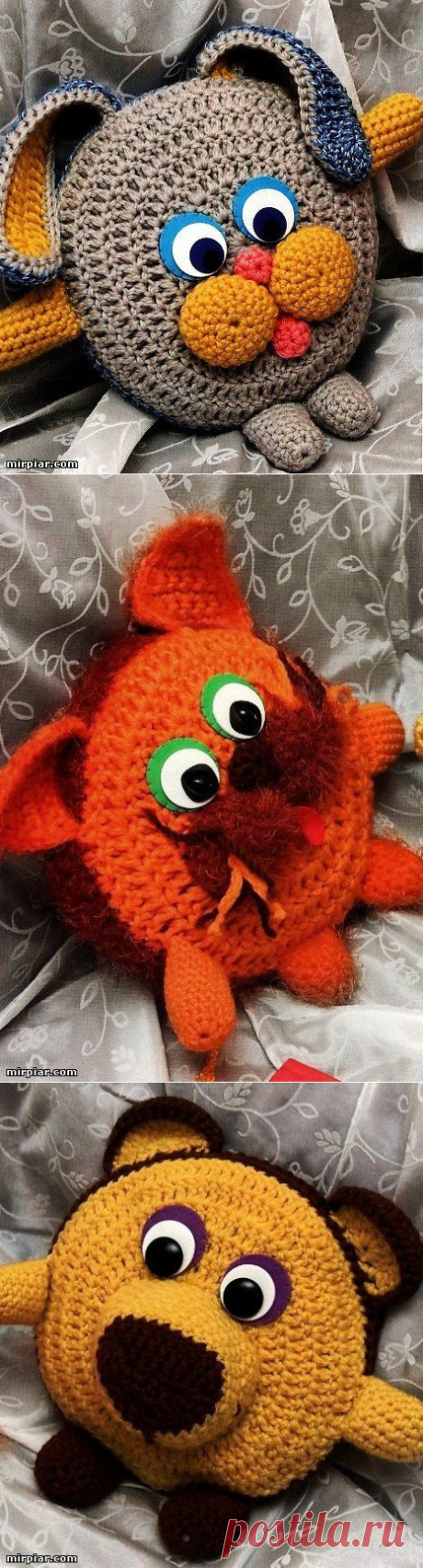 Игрушки - подушки в детскую комнату.