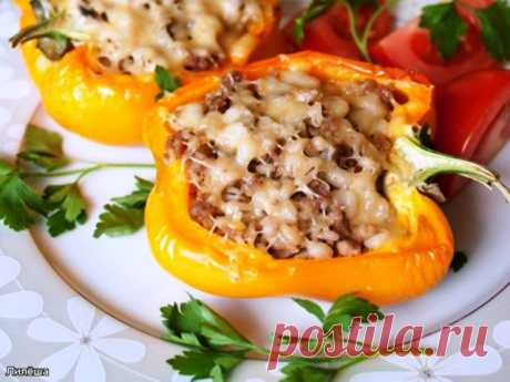 Как приготовить Фаршированный перец с грибами шампиньонами - Рецепт
