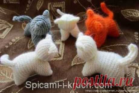 Вальдорфский котик спицами