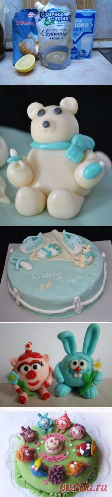 Молочная сахарная мастика для украшения тортов / Рукоделие