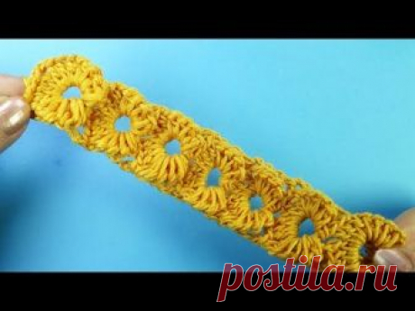 Декоративная ленточка Вязание крючком Crochet border  376