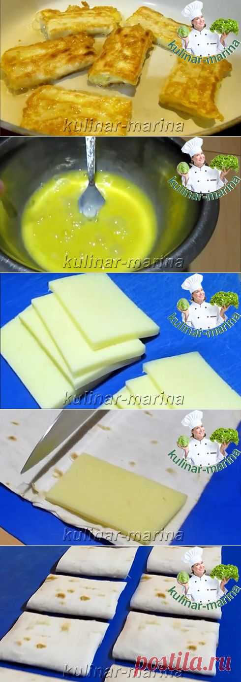 Быстрый завтрак - лаваш с сыром в яйце