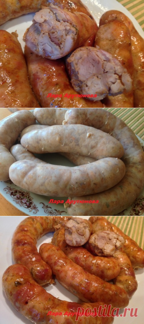 Куриные колбаски домашнего приготовления. Пальчики оближешь