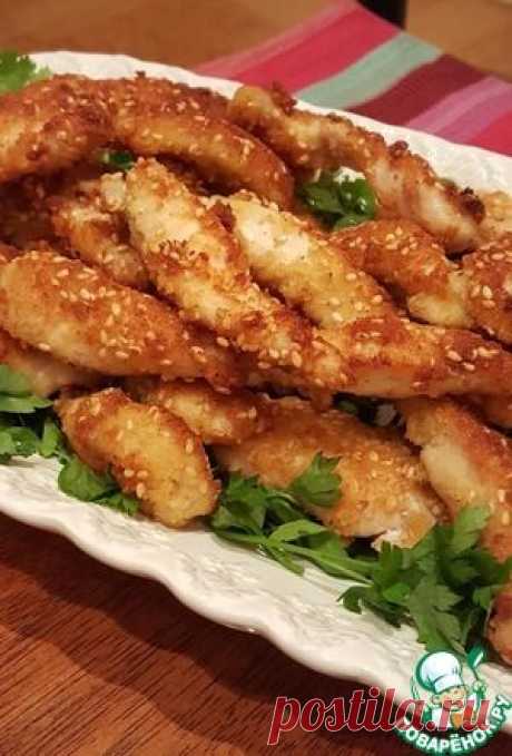 Куриное филе в обжаренном кунжуте