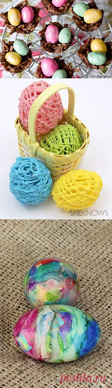 Идеи пасхального оформления яиц и декора..