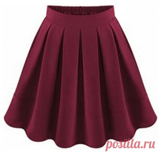 Как сшить юбку с круговыми бантовыми складками