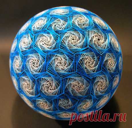 Шары темари. Фото и МК | СВОИМИ РУКАМИ