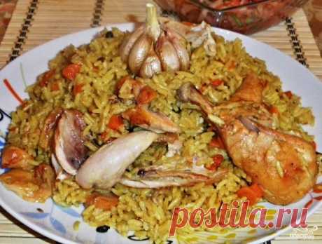 Плов с куриными ножками.