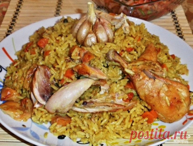 Плов с куриными ножками.