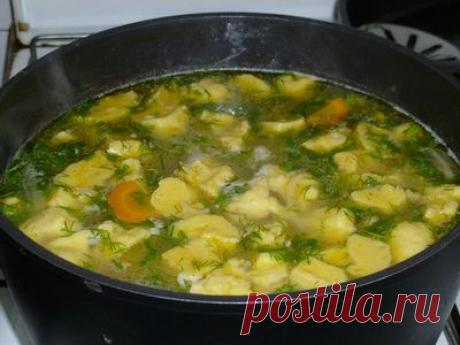 Суп с чесночными галушками — НС-Кулинария