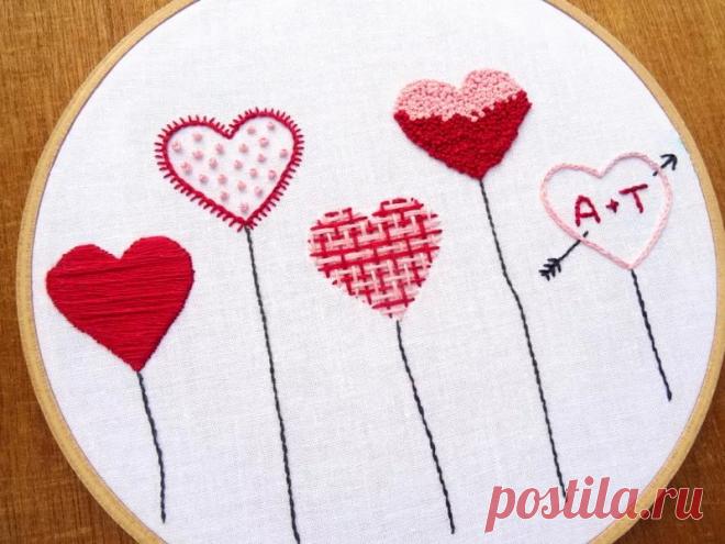 вышиваем на 14 февраля гладью: 2 тыс изображений найдено в Яндекс.Картинках