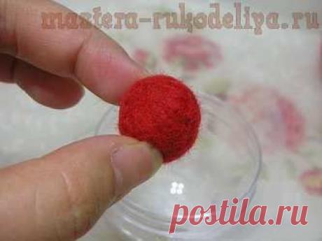 Мастера рукоделия - рукоделие для дома. Бесплатные мастер-классы, фото и видео уроки - Мастер-класс по мокрому валянию: Быстрый способ свалять бусину