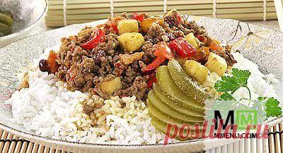 Мясное карри с рисом - кулинарный рецепт. Миллион Меню