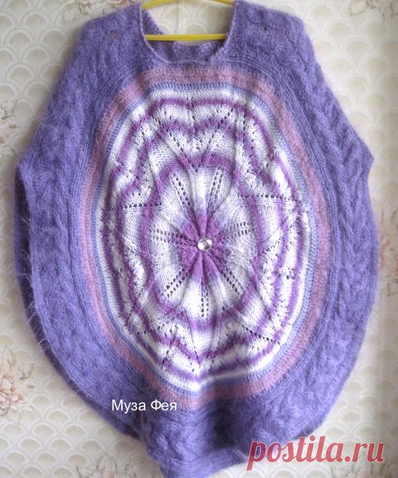 Пончо-круг "Чароит"