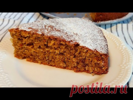 МОРКОВНЫЙ ПИРОГ. Быстрый, очень вкусный и ароматный! Без молочных продуктов! Турецкие рецепты.