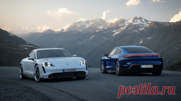 Компания Porsche официально представила электромобили Taycan . Тут забавно !!!