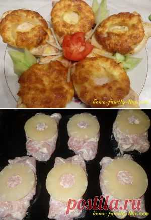 Куриная отбивная с ананасом - Кулинарные рецепты