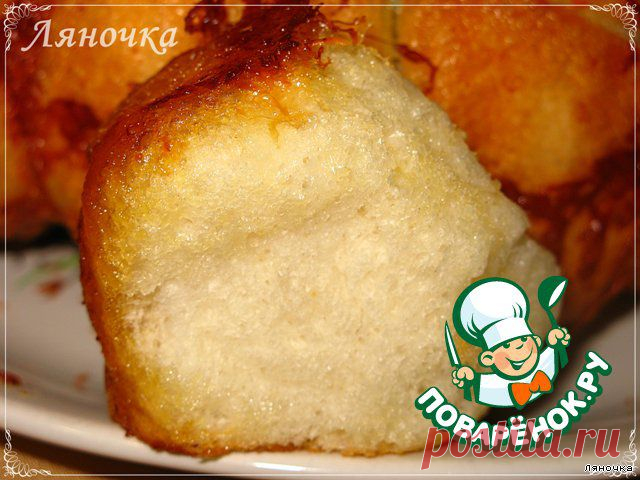 "Обезьяний" хлеб с сыром и чесноком - кулинарный рецепт