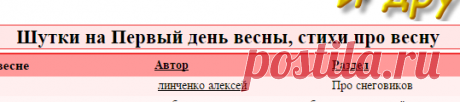 Стихи о весне, шутки на Первый день весны- смешные прикольные поздравления, веселые песни, шуточные сценарии- портал авторского юмора ХОХМОДРОМ