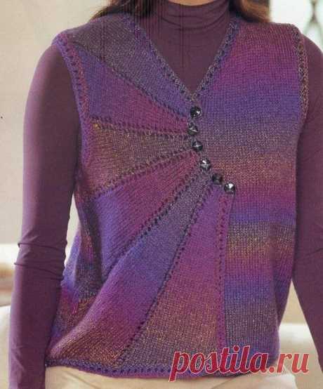 Жилет из секционки из сегментов.