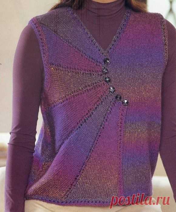 Жилет из секционки из сегментов.