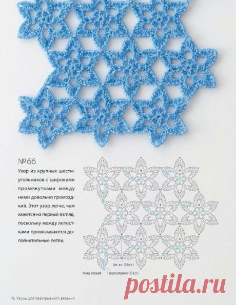 ​Безотрывное вязание мотивов