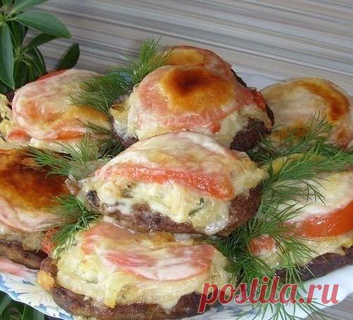 Печень с овощами