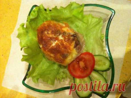 Картофель запеченный с грибами