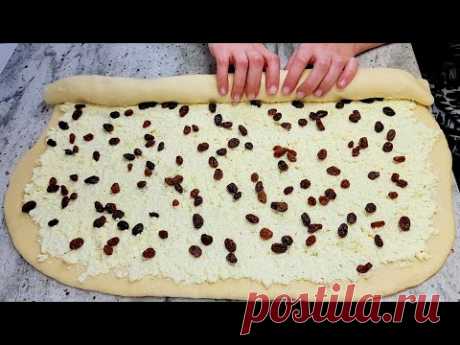Всего один ингредиент и булочки с творогом невероятные! Вкуснейший рецепт теста!